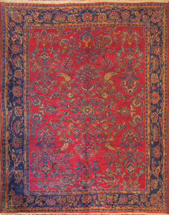 A Mahajiran Sarouk Carpet