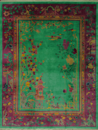 An Art Deco Chinese Carpet