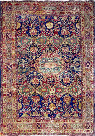 Antique Persian Kermanshah/Laver Carpet