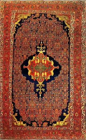 Exceptional Antique Persian Feraghan Rug