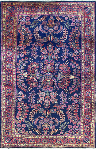 Antique Persian Mohajeran Sarouk Rug