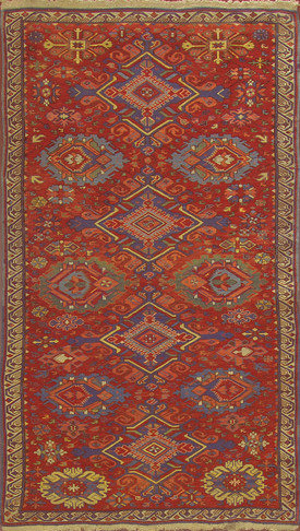 Antique Soumak Caucasian Rug