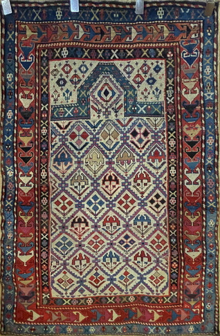 Antique Shirvan Prayer Rug, Northeast Caucasus