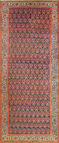 Antique Persian Senneh Malayer Carpet