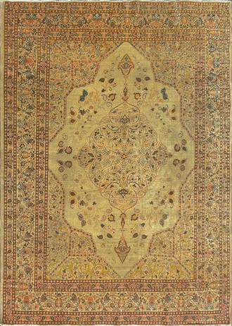 Antique Persian Tabriz Hajji Jalili Carpet, The Best Of Persian Rugs