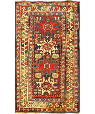Antique Caucasian Lesghi (Lezghi) Rug