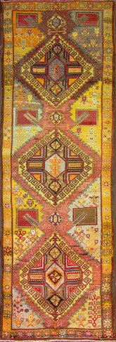 Antique Oushak Gallery/Runner