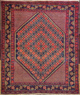 Antique Persian Bakhtiari Rug