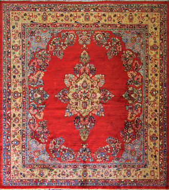 Sarouk Carpet, Squre