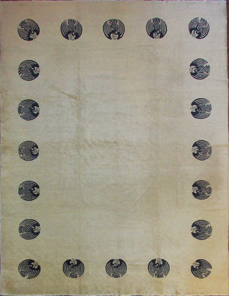 Antique Peking Chinese/Art Deco Carpet