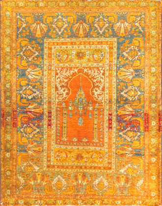Antique Turkish Gördes (Western Anatolia) Prayer Rug
