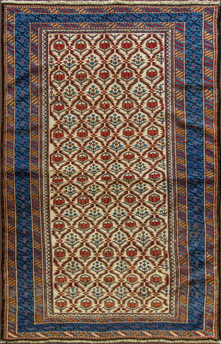 A Seyshor ( Zachour ) Caucasian Rug.