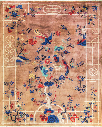 Exceptional Antique Art Deco Chinese Carpet