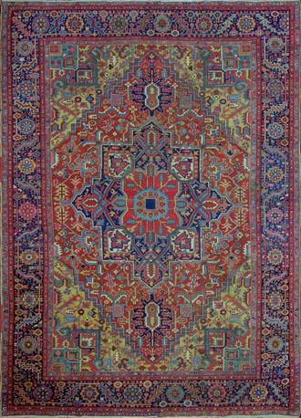 An Antique Heriz Carpet