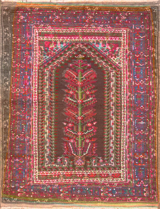 Antique Caucasian Karabagh Prayer Rug