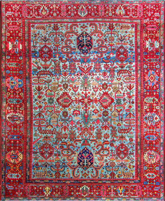 An Antique Heriz Carpet