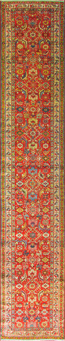  Antique Persian Heriz Runner, Persia