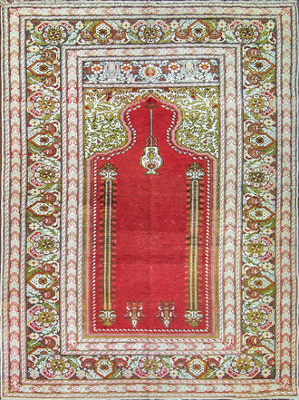 A Silk Kayseri Turkish Rug