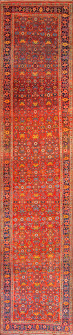 Spectacular Antique Kurdish Bidjar Runner   