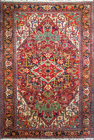 Striking Persian Heriz Carpet