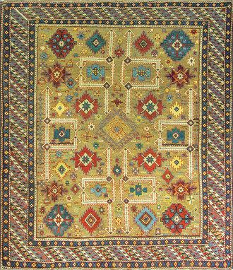 Antique Caucasian Shirvan (Baku-type) Rug