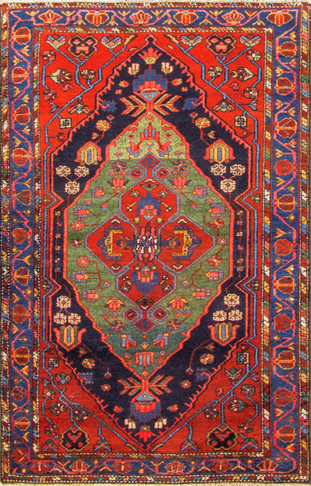 Unusual Persian Bakhtiari Rug
