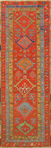 Antique Magnificent Serapi Runner