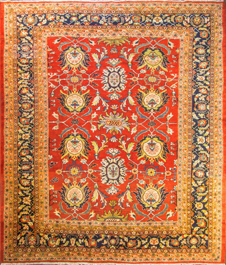 Stunning Antique Persian Sultanabad Carpet