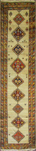 Unusual Antique Azerbaijan Runner