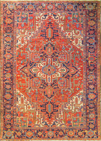 Gorgeous Antique Persian Heriz Carpet
