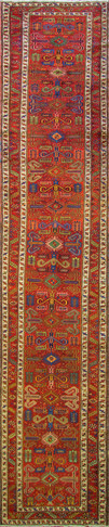 Amazing Antique Persian Heriz Runner