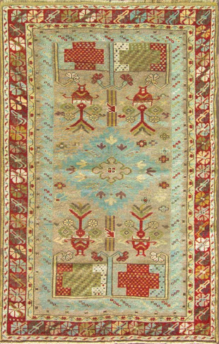 Amazing Antique Ghiordes Rug