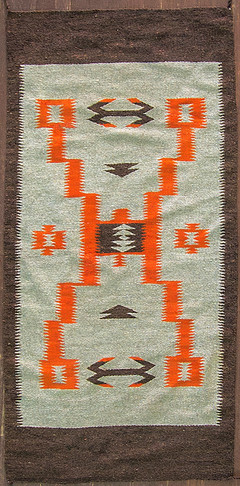 Storm Pattern Navajo Rug
