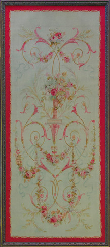 Antique French Aubusson Panel Runner Tapestry