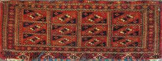 Antique Turkoman Torba rug