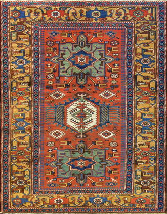 Amazing Persian Karaja / Serapi Rug