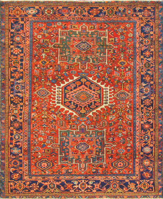 Amazing Antique Persian Karajah Rug