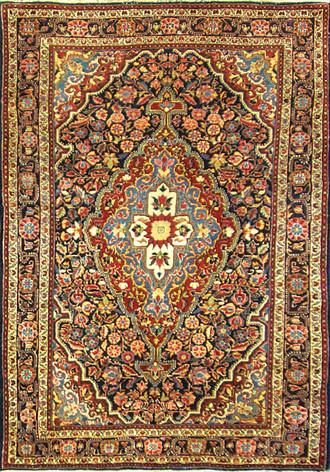 Antique Persian Sarouk Rug,