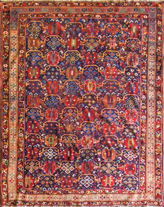 Antique Persian Afsha Rug