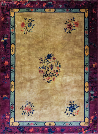 Antique Art Deco Chinese Rug