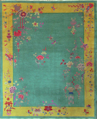 Antique Art Deco Chinese Carpet