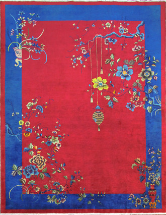 Antique Art Deco Chinese Carpet