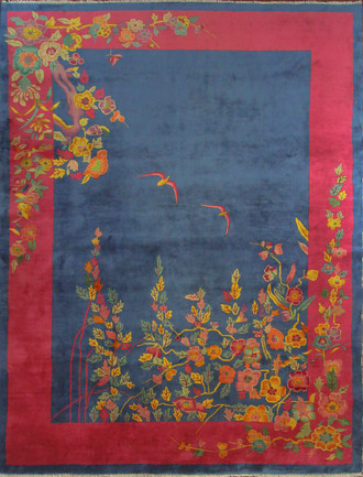 Antique Art Deco Carpet, The happy World