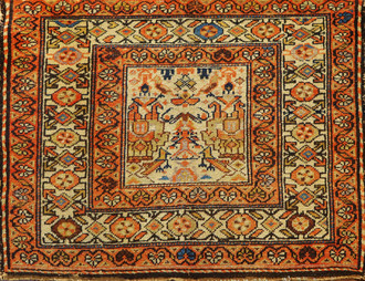 Antique Bakhtiari Rare Rug