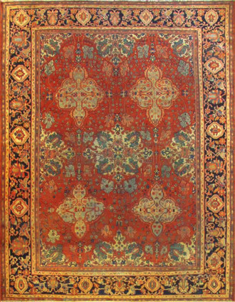Antique Persian Feraghan Sarouk Carpet
