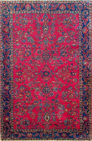 Antique Persian Mohajeran Sarouk Rug 