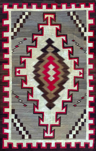 Antique Navajo Klagetoh Rug, large and unusual