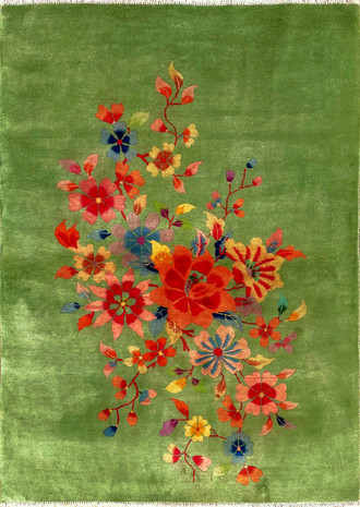 Antique Art Deco Chinese Rug, Wedding Rug