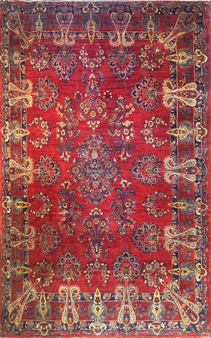 Antique Persian Mohajeran Sarouk Carpet