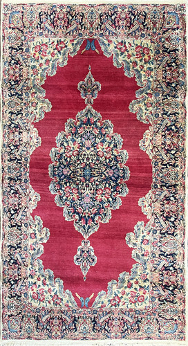 Antique Persian Laver Kerman image 1
